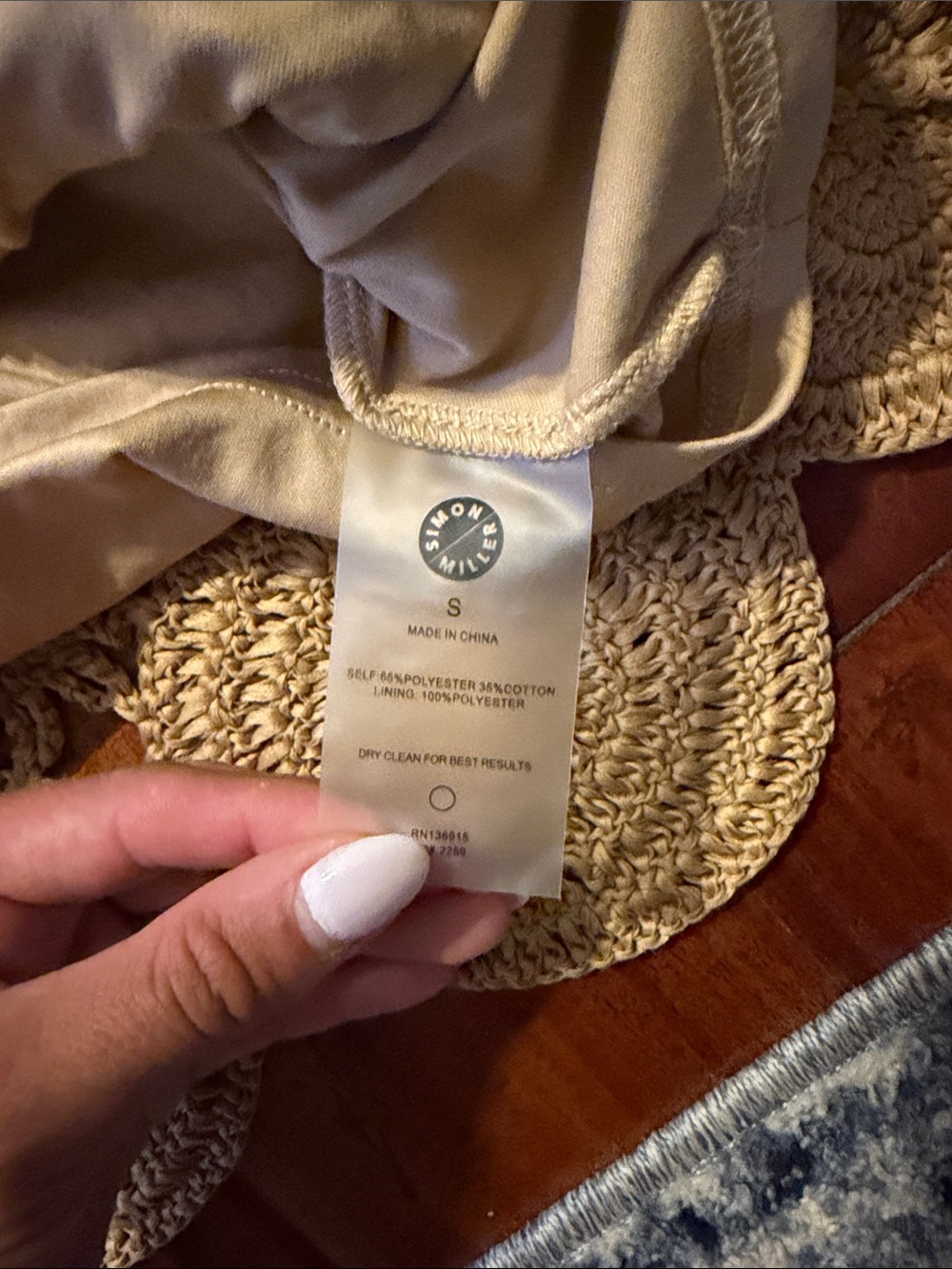 Simon Miller Beep Beep Crochet Mini Skirt in Natural - Picture 5 of 5